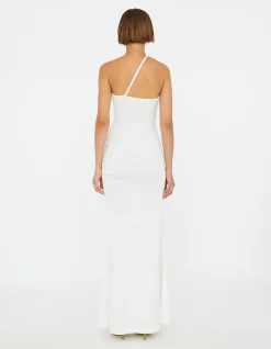CRYSTAL PIN CUTAWAY SL MAXI DRESS