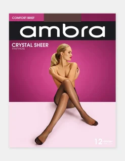 Crystal Sheer 12 Denier Comfort Brief Pantyhose