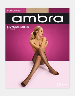 Crystal Sheer 12 Denier Comfort Brief Pantyhose
