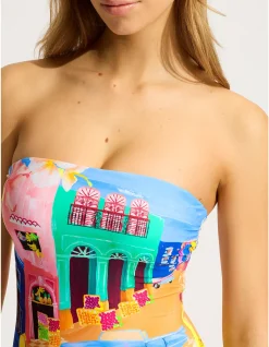 Cuba DD Bandeau One Piece Swimsuit