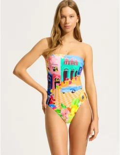 Cuba DD Bandeau One Piece Swimsuit