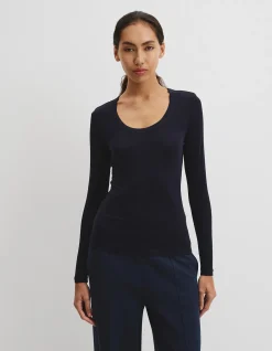 Cupro Rib Top