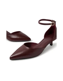 Cushla Ankle Strap Pointed Toe Heels