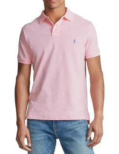 Custom Slim Fit Mesh Polo Shirt