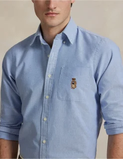 Custom Fit Polo Bear Oxford Shirt