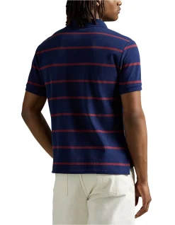Custom Slim Fit Bear Mesh Polo Shirt