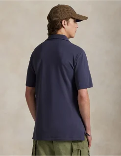 Custom Slim Polo Bear Mesh Polo Shirt