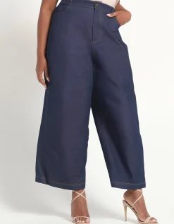 Dakota High Rise Wide Leg Denim Jeans