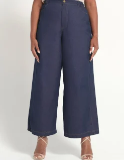 Dakota High Rise Wide Leg Denim Jeans