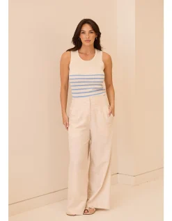 Dana Wide Leg Textured Pant