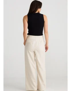 Dana Wide Leg Textured Pant
