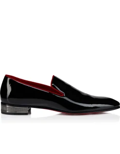 DANDELION GALVIN PATENT BLACK LIN LOUBI LOAFERS
