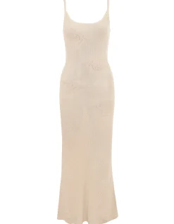 DARA KNIT ROSE EMBROIDERED MAXI DRESS