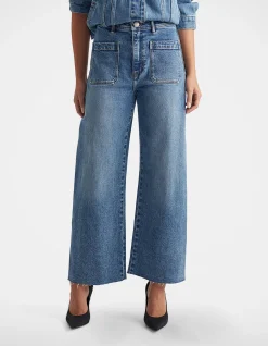 Darcy High Rise Cropped Wide Leg Jeans