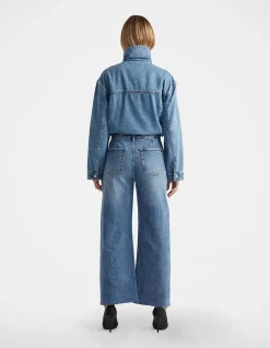 Darcy High Rise Cropped Wide Leg Jeans