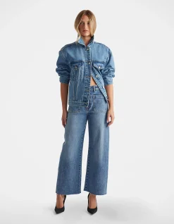 Darcy High Rise Cropped Wide Leg Jeans