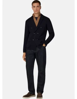 DB EXTRAFINE MERINO WOOL STITCHING JACKET