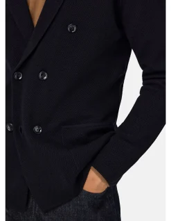 DB EXTRAFINE MERINO WOOL STITCHING JACKET