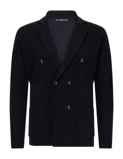 DB EXTRAFINE MERINO WOOL STITCHING JACKET