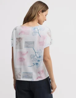DECOUPAGE POSTCARD PRINT TEE