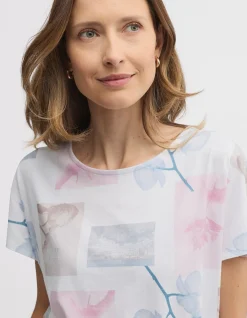 DECOUPAGE POSTCARD PRINT TEE