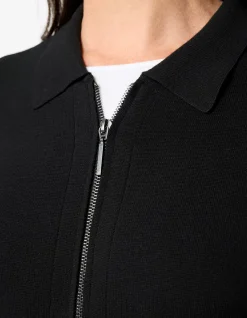 DELENE ZIP KNIT CARDIGAN