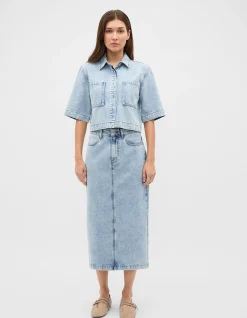 DENIM BOXY SHIRT