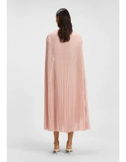 Dennya Belted Dress in Crinkle Chiffon