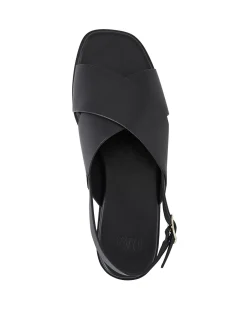 Deon Black Premium Leather Sandal