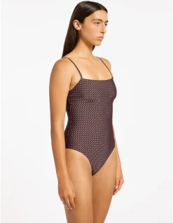 Desert Geo Minimal Tank One Piece Swimsuit