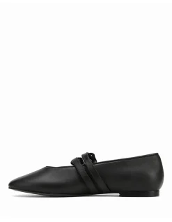 DIVON Black Leather Mary Jane