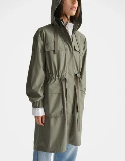 D-Luxe Adjustable Waist Hooded Rain Jacket