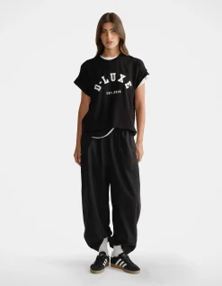 D-Luxe Half Moon Logo High Low Tee