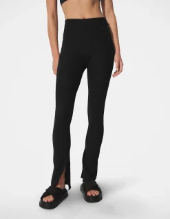D-LUXE RIB SPLIT HEM LEGGING