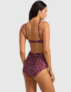 Dolce Dot Ruched Band High Waist Pant