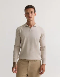 DOMINIC OPEN POLO COLLAR KNIT