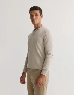 DOMINIC OPEN POLO COLLAR KNIT