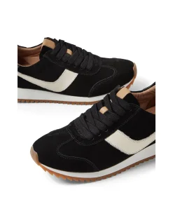 Donnie Retro Suede Lace Up Trainers