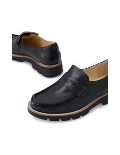 Dorte Chunky Sole Leather Loafers