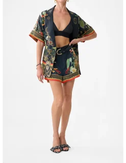 DOUBLE BREASTED SHORT SLEEVE JACKET