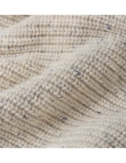 Double Collar Half Zip Knit