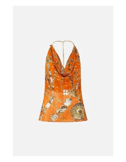 DRAPED TOP WITH HARDWARE
