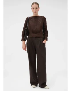 Drawn Thread Detail Blouse