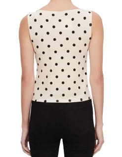 Dusk Polka Dot Sleeveless Top