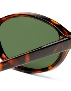 EARTHSHINE DARK TORT OVAL SUNGLASSES