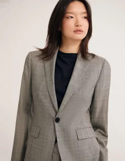 EBONY PURE WOOL SUIT JACKET