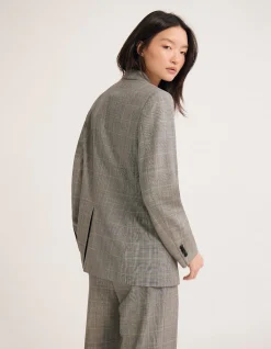 EBONY PURE WOOL SUIT JACKET