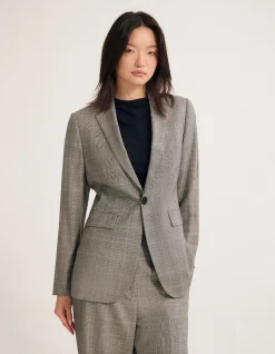 EBONY PURE WOOL SUIT JACKET