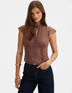 EDEN KEYHOLE BLOUSE