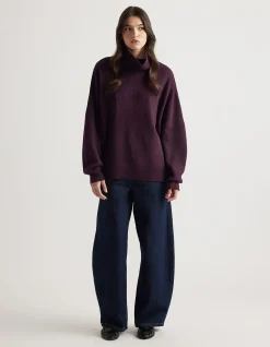 EDIE ROLL NECK KNIT JUMPER